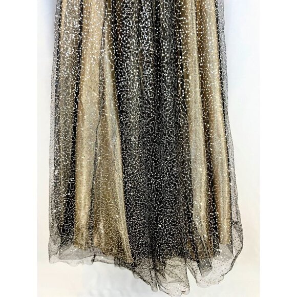 Dave & Johnny Black Sequin Halter Formal Gown $286 - Picture 10 of 14